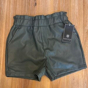 Women's Shorts Faux Leather NWT